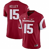 Arkansas Razorbacks 15 Cole Kelley Red College Football Jersey Dzhi,baseball caps,new era cap wholesale,wholesale hats